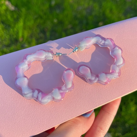 Handmade Y2K Open Hoop Earrings - Picture 9 of 16